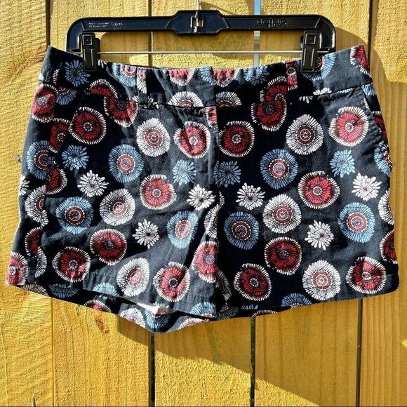 6 LOFT blue floral shorts Guc - Picture 1 of 5